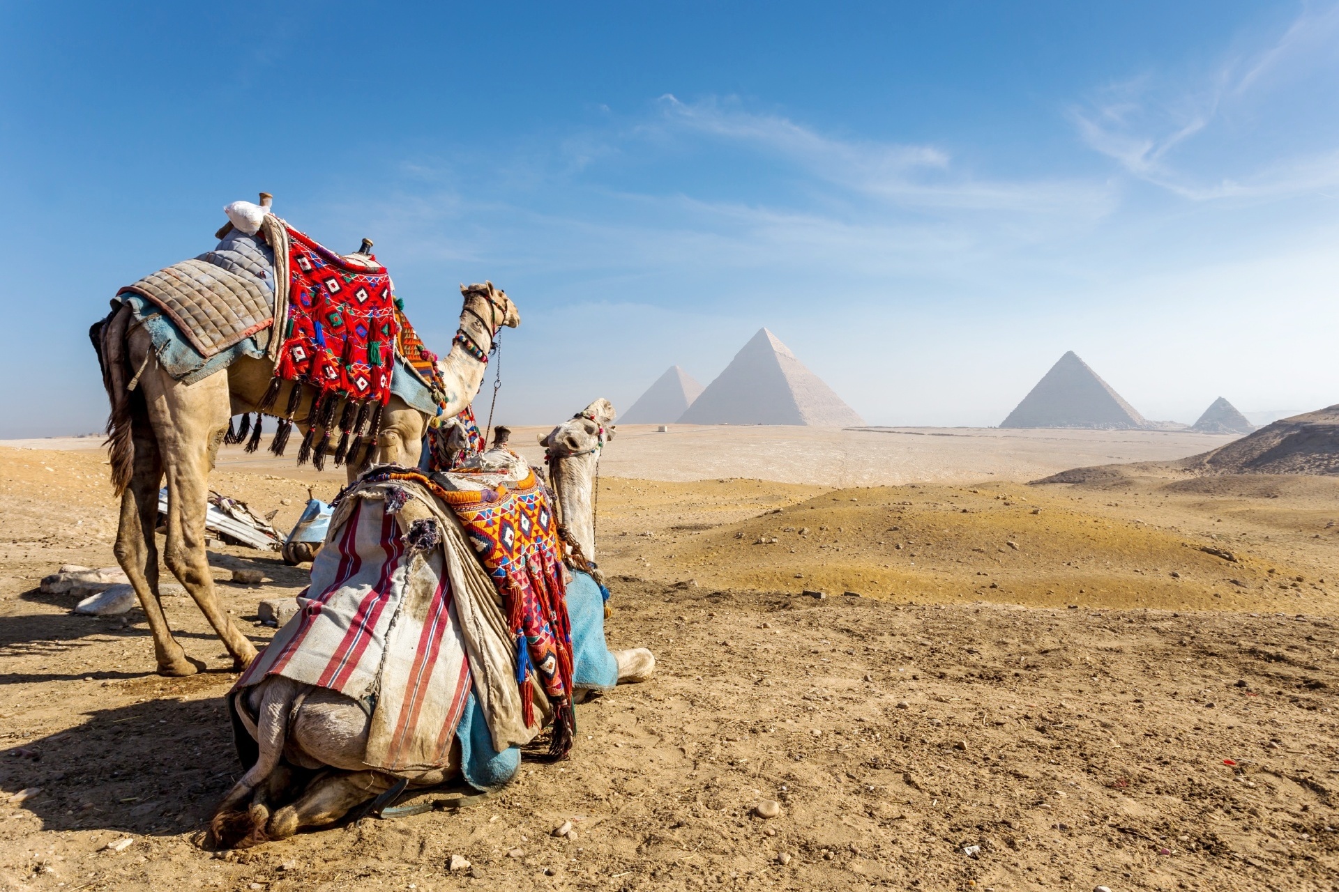 ギザのピラミッド　エジプトの風景