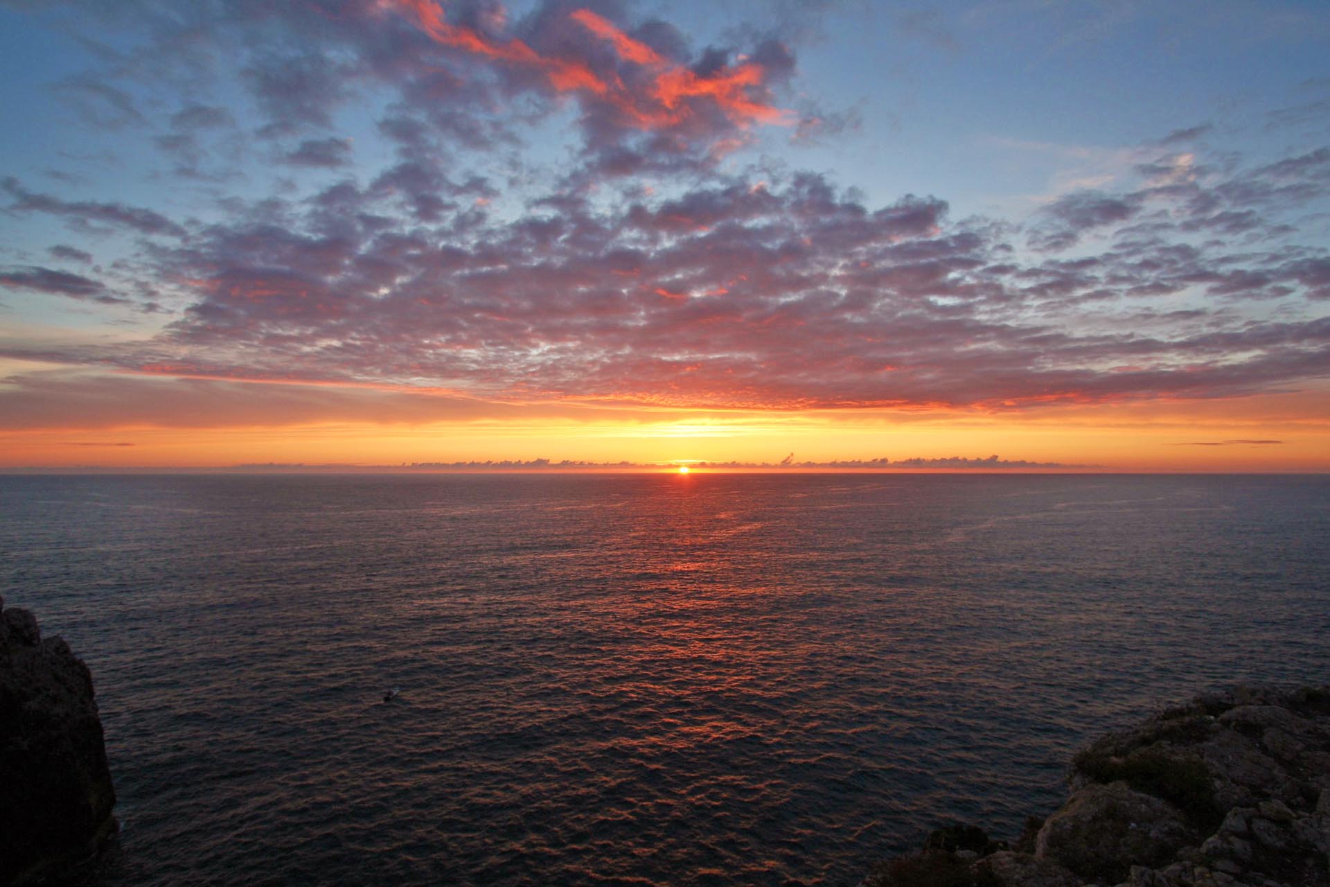 世界の夕焼け　ロカ岬　ポルトガル